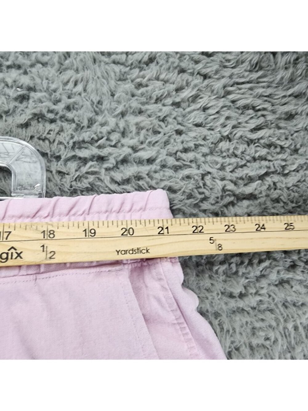 Gap Shorts Womens XXL Pink Linen Blend High Rise Drawstring - Picture 3 of 11